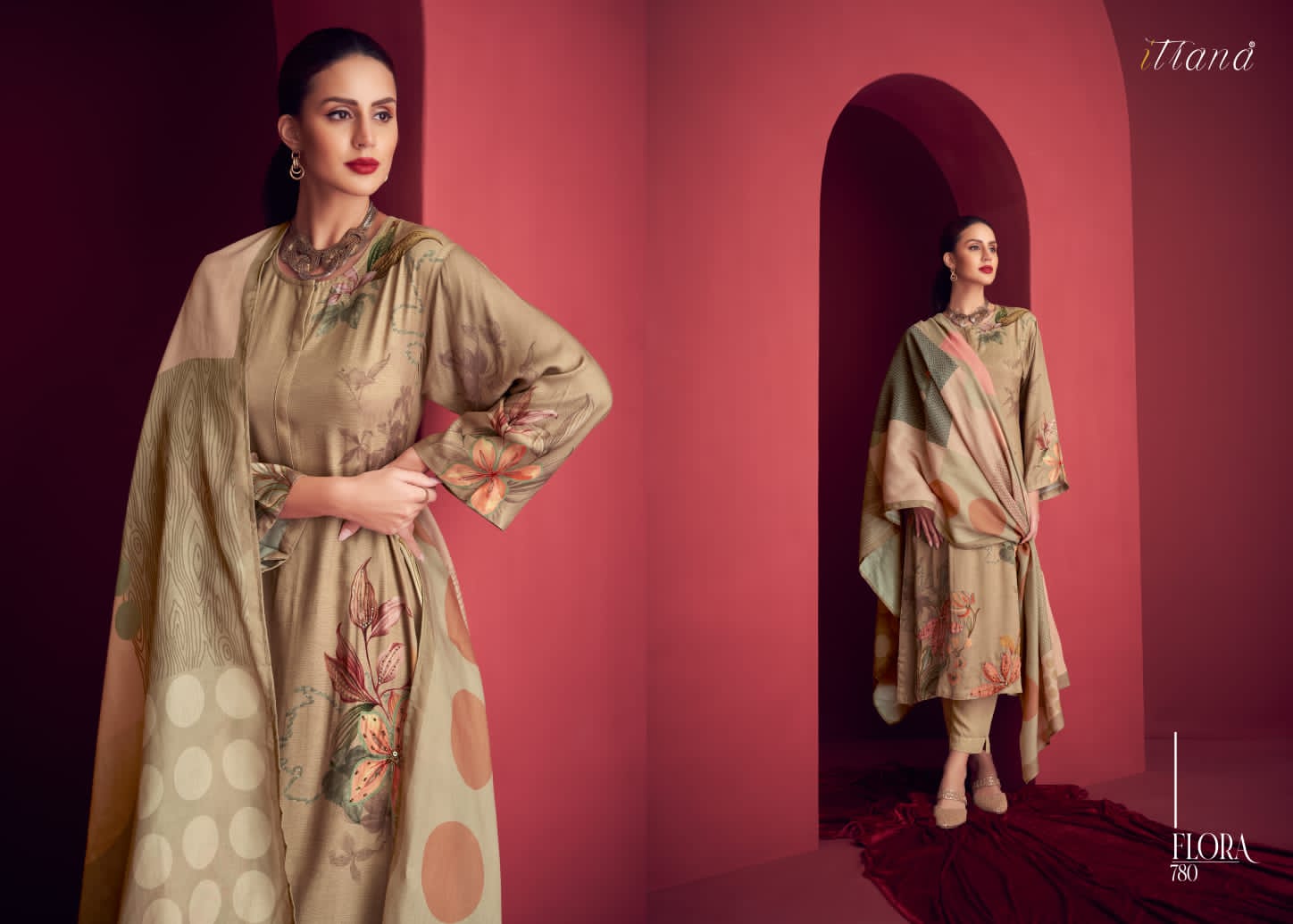 Itrana By Flora Printed Designer Salwar Suits Catalog